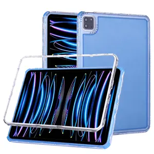 Three-In-One Transparent Tablet Case, Durable PC+tpu Protection, Tablet Protective Cover, Fits iPad Mini6/iPad 5-11/iPad 13, 9.7"/10.2"/10.9"/13", Pen Slot Available