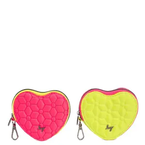 Heart Pouch 2pc Set - Two-Tone