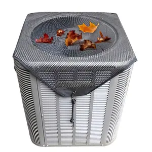 Air Conditioner Cover Universal 28x28, Central HVAC Screen, Outside Unit Shade, Heat Pump Mesh Protector, Full Leaf Guard, Round Compressor Net Defender for AC Outdoor Conditioners(28x28)
