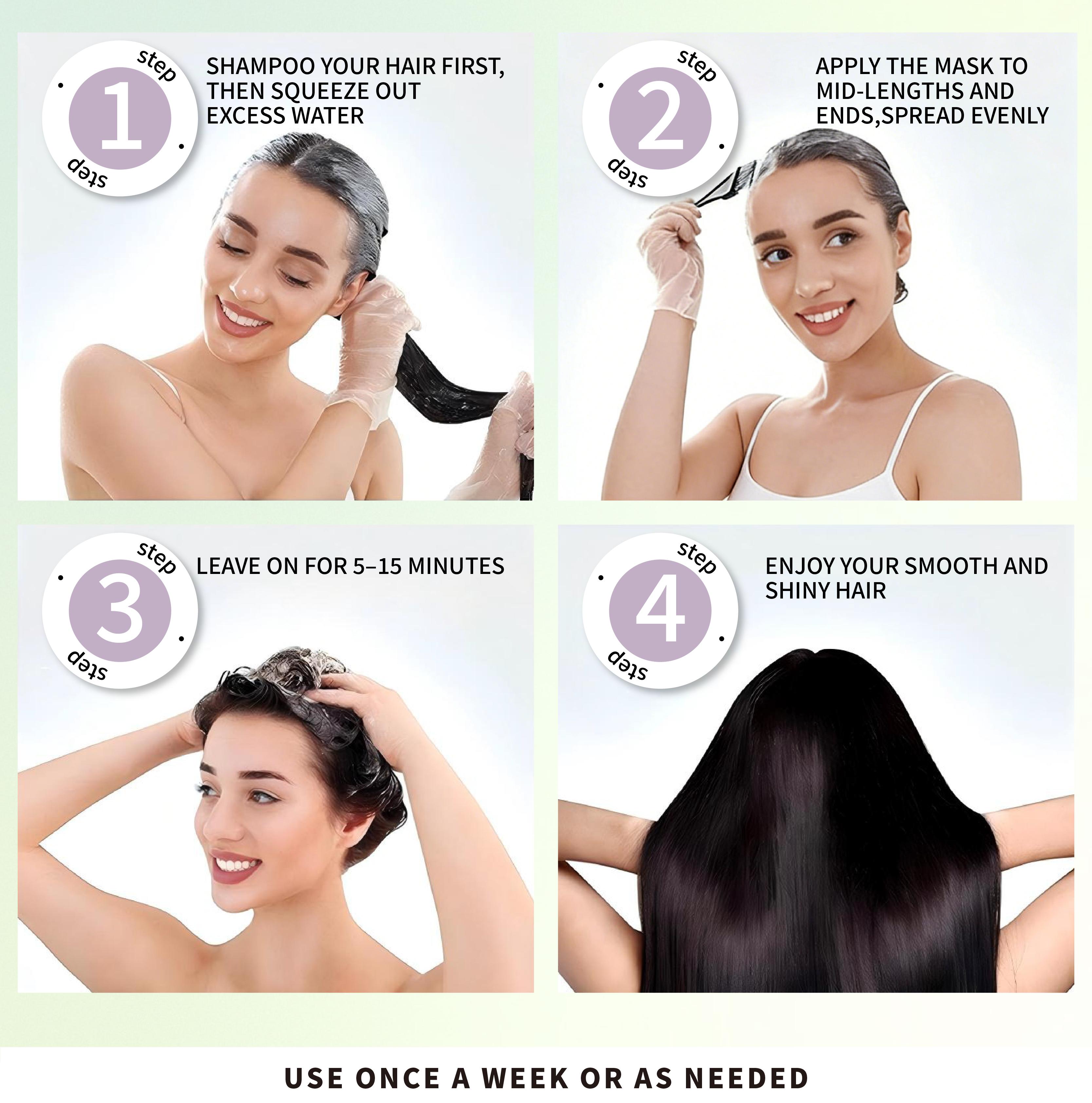 GRODOM Keratin Repair Hair Mask,Deep Conditioning Hair Treatment for Damaged Hair,Anti-Frizz Hydrating Hair Mask for Dry Curly 3A to 4C Hair,Color-Treated Hair Care,Cuticle Sealing Deep Nourishing Hair Repair,300ml