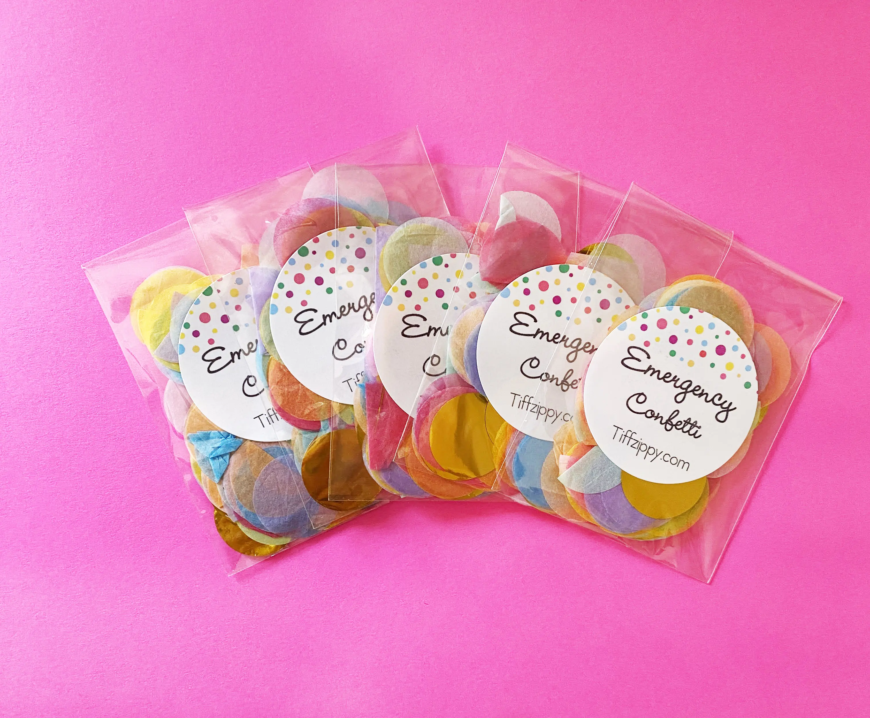Emergency Confetti packets, Party Favor Sparkle