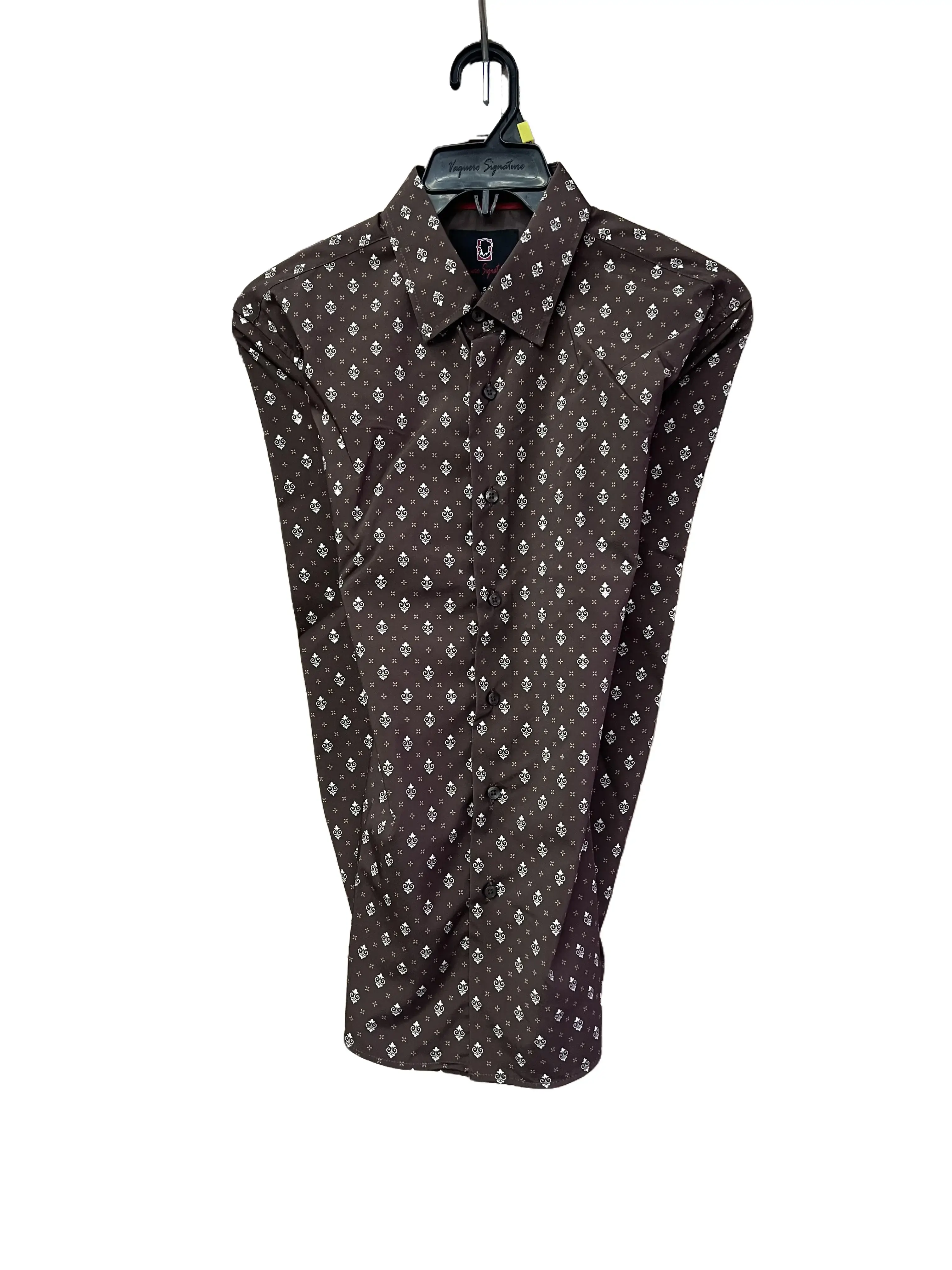 VS201L - FPMS - HFK-104-11- Brown - Vaquero Signature Fashion Printed Shirts