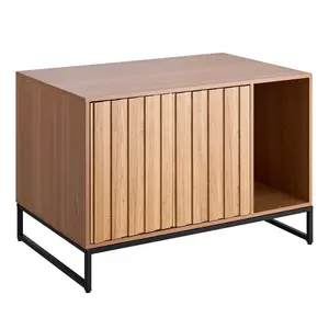 Cat Litter Box Enclosure Furniture, 31.5 in Hidden Litter Box Cabinet with Scratch Pad Storage, Waterproof Cat Washroom End Table Cat House, Fit Most of Litterbox, for Bedroom Living Room