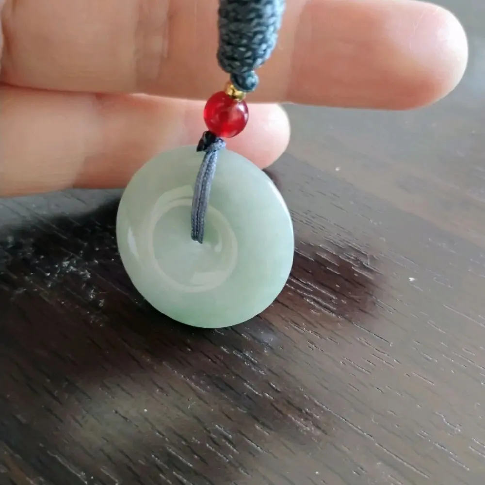 donut jade jadeite necklace