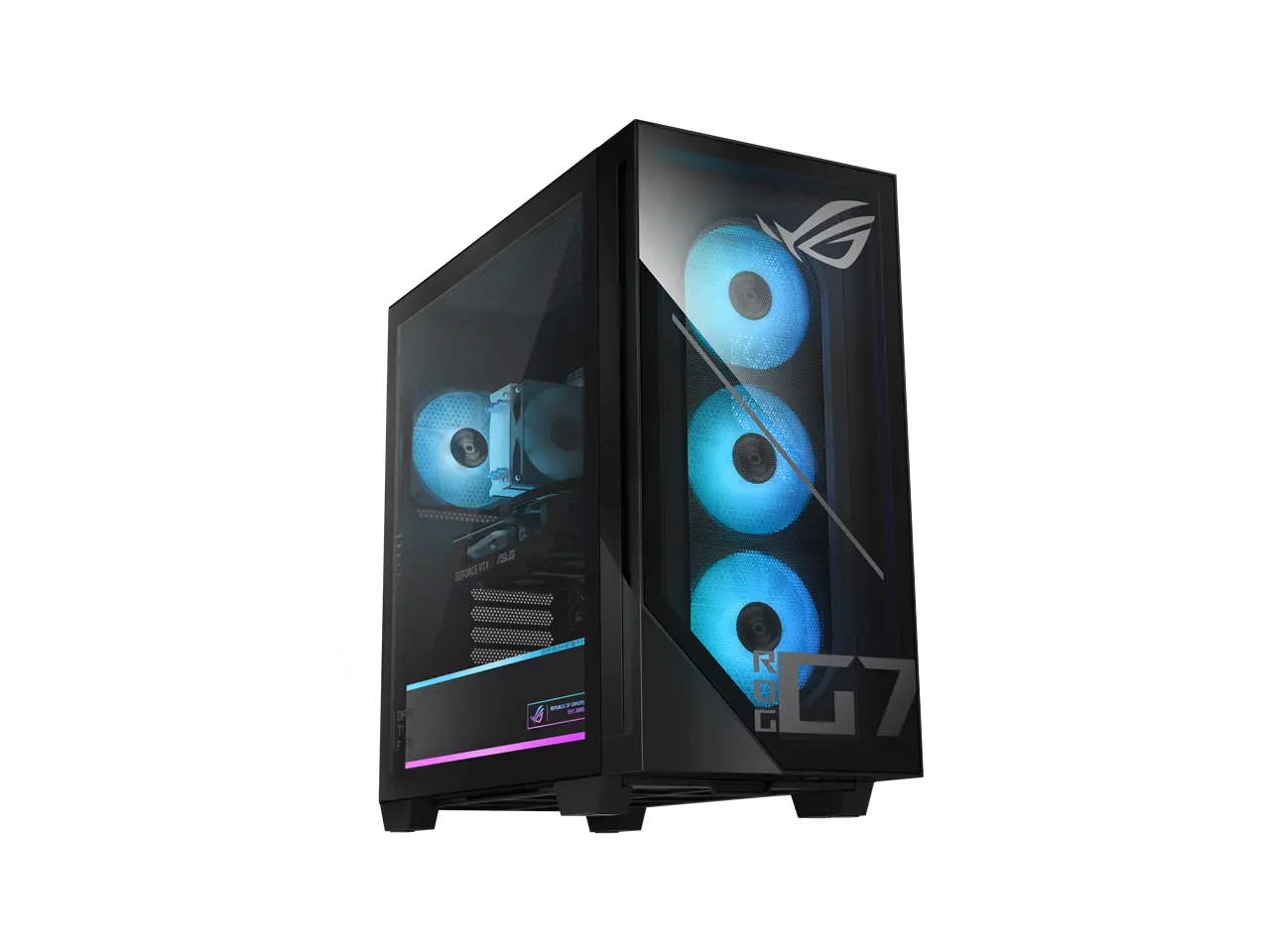 ASUS Desktop PC GM700TZ-NS764 ROG G700 GM700TZ-NS764 AMD Ryzen 7 8700F 16GB DDR5 1TB NVMe PCIe SSD GeForce RTX 5060 8 GB GDDR7 Windows 11 Home