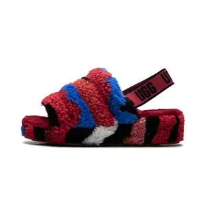 Fluff Yeah Slide WMNS "Cali Collage Red" 1118164 RED