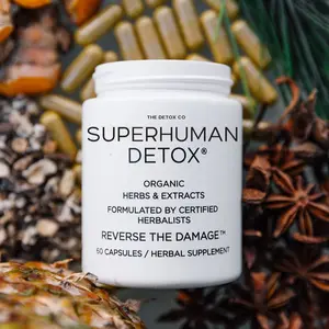 The Detox Co. SUPERHUMAN DETOX - DETOX THE BODY OF MICROPLASTICS AND HEAVY METALS. Healthcare Fitness Supplement Edible
