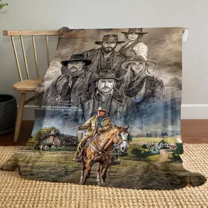 Yellowstone Season19 patterned printed blanket, blanket for living room, bedroom, office and lunch break, portable blanket suitable for all four seasons, holiday gift for family and friends, Christ