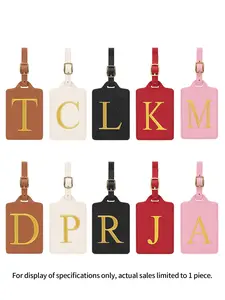 26 Letter Cruise Luggage Tag Clips, Essential Travel Accessories, Bag Charms & Backpack Tags, Durable Design, Unisex, All Seasons Use
