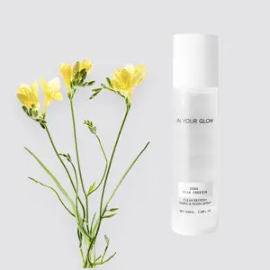 CLEAN REFRESH FABRIC & ROOM SPRAY D004 PEAR FREESIA 100ml Fragrance Perfume Scented Fine mist with Organic Sugar Cane Alcohol for Freshness & Odor Neutralization