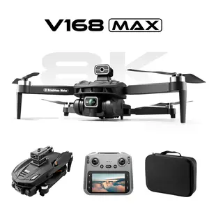 2025 GPS brushless 5G drone with 4.5in screen controller optical flow visual hover increased stability and easy control