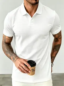 Men's Plaid Jacquard Knit Polo Shirt - Slim Fit, Casual Short Sleeve with Collar, Suitable for Summer Wear, National Day Attire, Fashion Men's Clothing - Short Sleeve funny men