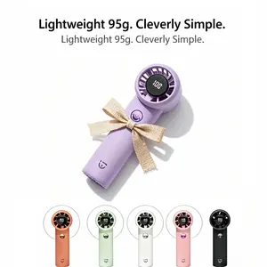 Yw-F013 Handheld Mini Fan, USB Rechargeable, Digital Display, Portable Outdoor Personal Fan, Compact and Lightweight, Ideal for Travel