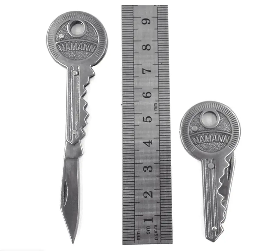 Masked Knife Key – Mini Folding Key Knife (Compact EDC Tool)