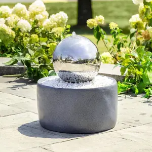 Indoor/Outdoor Lighted Gazing Ball Fountain Indoor/Outdoor Lighted Gazing Ball Fountain
