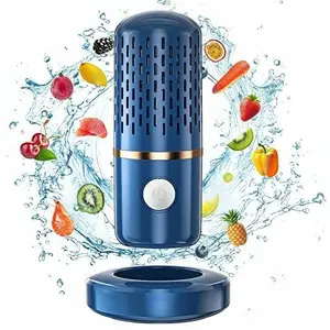 Fruit & Vegetable Purifier Cleaner - High-Energy Ion Purification Technology for Grains Rice Meat Seafood & Kitchen Utensils - IPX7 Waterproof Portable Design - Easy to Use & Clean - 30 Times Battery Life Portable Storage Machine