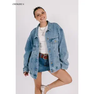 CHENGDEFA Midtown Denim JacketWomen's  female