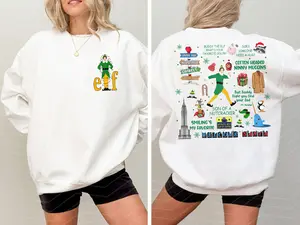 Buddy Vintage Quotes Christmas Lights 2-sided Sweater, Christmas Classic Movie Shirt