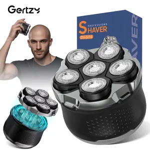 GERTZY Men's Magnetic Shaver & Trimmer Set, LCD Display Electric Razor, Cordless Portable Shaver, Wireless Charging Hair Care Kit, New Lithium Ion Battery, 5v Voltage