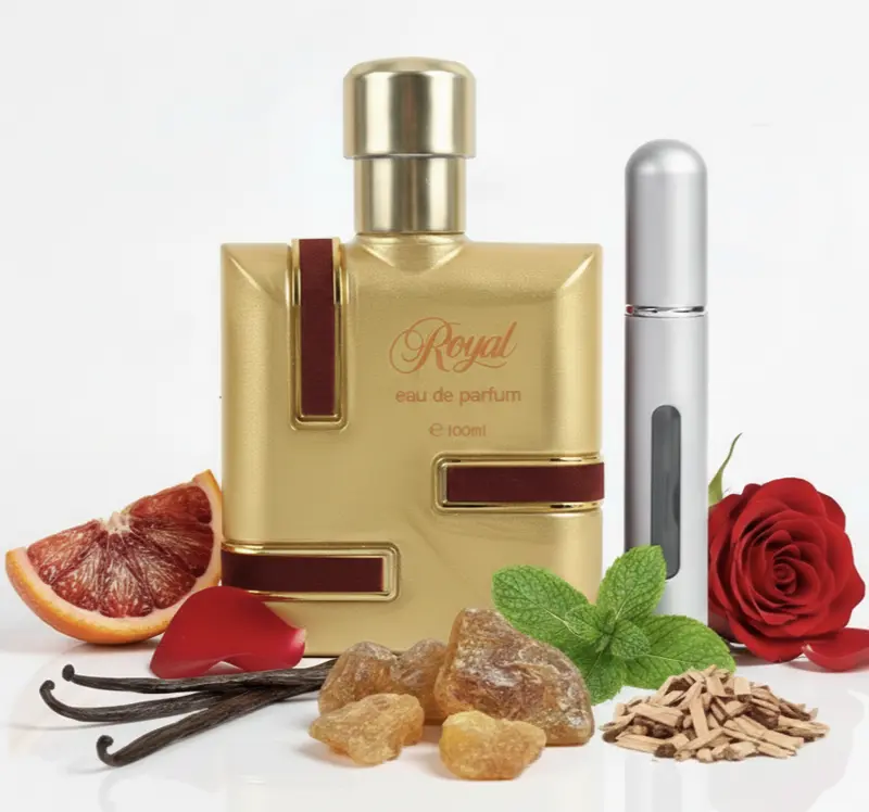 Ravere Prive Complimentary Travel Spray Unisex Perfume Eau de Cologne 100ml Patchouli Amber Grapefruit Blood Orange Mint Rose Cinnamon Spices Woody Notes Pure Vegan Essential Oils Cruelty-Free Perfumes for Women Men