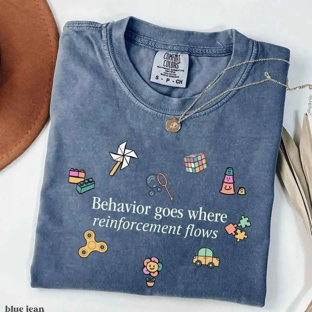 Comfort Colors Bcba Shirt, Rbt Aba Therapy Shirt For Behavior Analyst Gift, Behavior Therapist, Womens T-shirt, Soft Fabric Top, Apparel Made In The Usa		