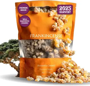 Frankincense Organic Incense (113.4 Grams)| Premium Somali Incense| Monastery Incense Catholic| Organic Frankincense Gum| Frankincense