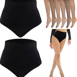 Liitrsh 8 Pack Halloween Sparkly Fishnet Stockings Glitter Mesh Fishnet Tights Hot Pants Booty Shorts for Women Girl Size M