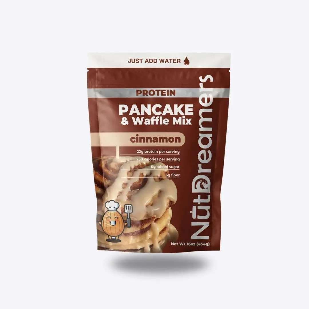 Cinnamon High-Protein Baking Mix - Gluten-Free Oat Flour Base for Pancakes & Waffles, No Sugar Added, High Fiber Bake