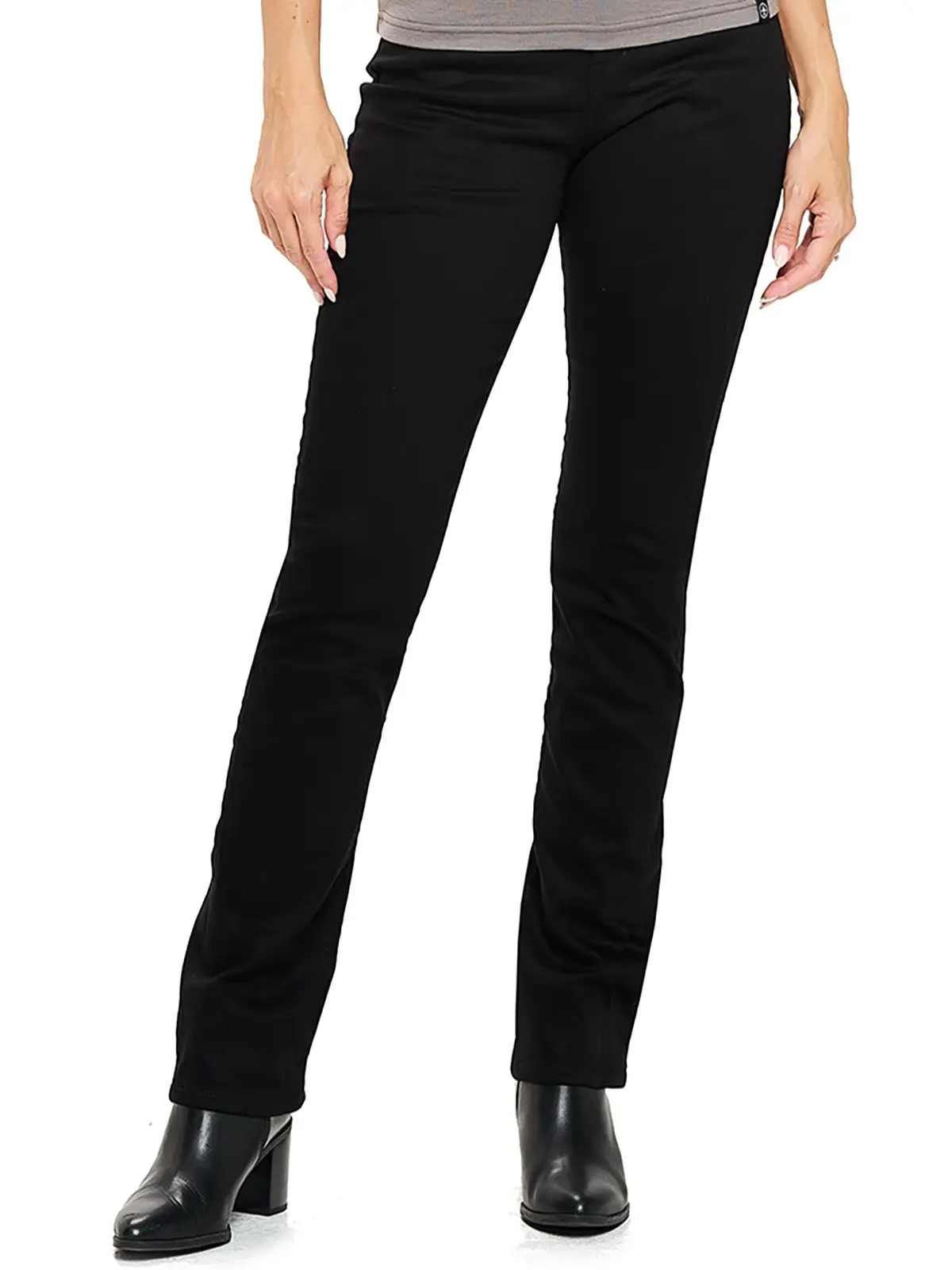Aviator Women's Straight Black Best Travel Jeans Comfort Stretch Travel Pants