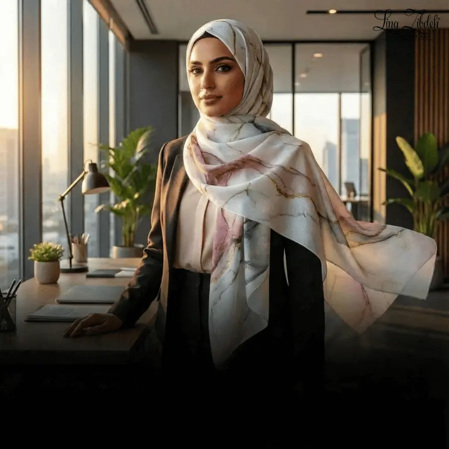 Luxury Hijab, Elegance Cascade Premium Soft Crepe Chiffon | Final Sale — No returns or exchanges