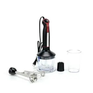 LINKChef Immersion Blender, 1000W 20-Speed 5-in-1 Immersion Hand Blender with Turbo Mode, Scratch-Resistant Stick Blender for Baby Food Processor & Chopper(Black)