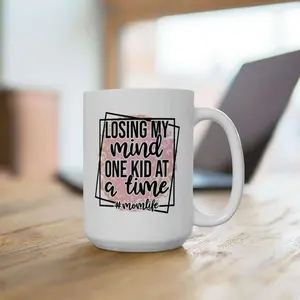 "Losing My Mind One Kid At a Time" Ceramic Mugs 15oz