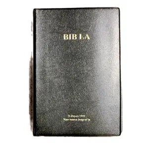 Regular Bib La - La Sainte Bible en Créole 1950 - 7022975995309410053 - 12 Points - Red Jesus Words - Color Maps - Annual Reading Plan