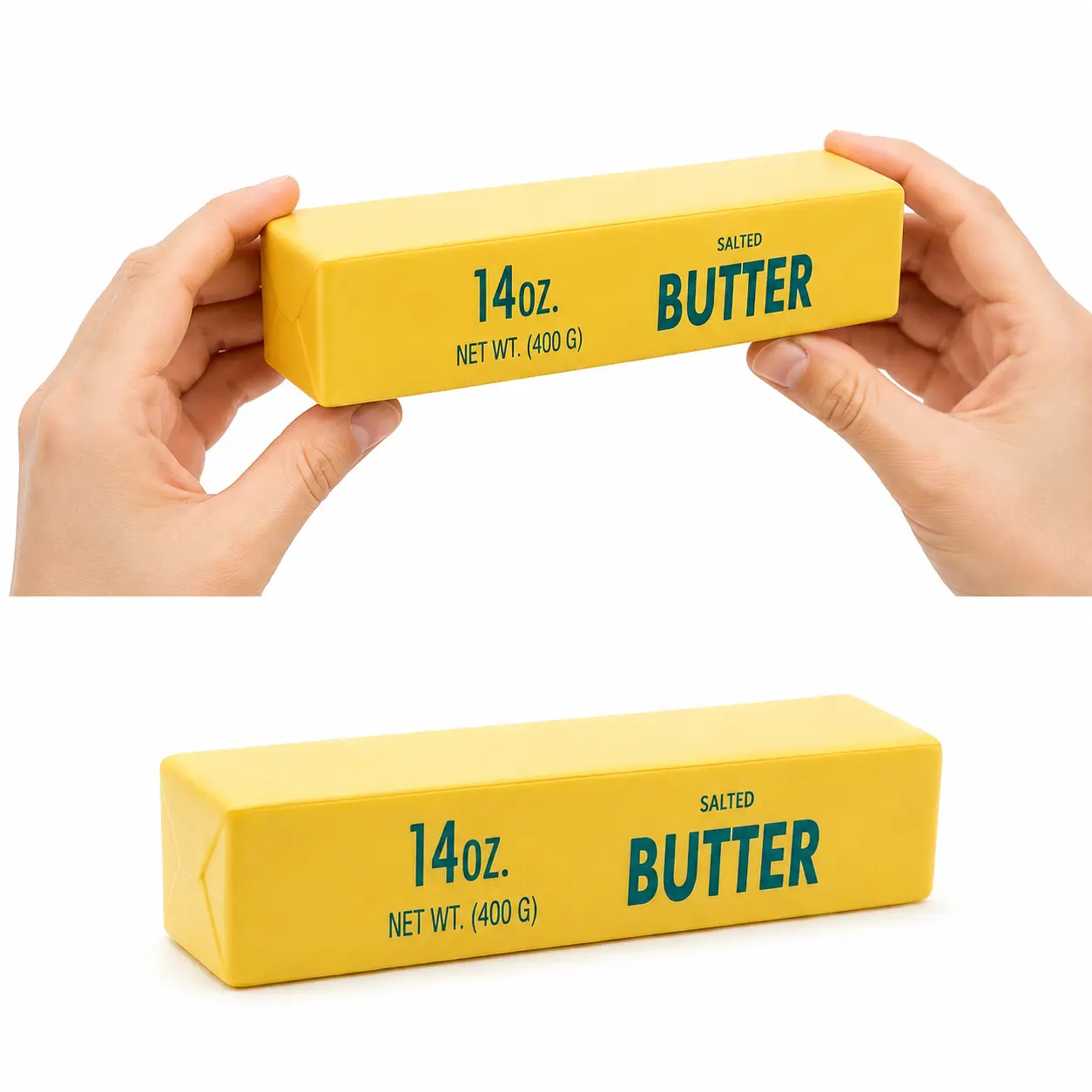 Extra-Large Butter Squishy - ASMR Fidget Sensory Toy for Stress Relief & Anxiety | Scented Stick Desk Decor for Kids Teens Adults | Perfect for Office Home School, Christmas Birthday Valentine Gifts