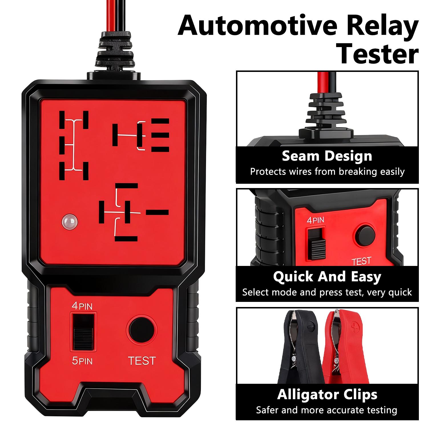 Car Automotive Circuit Tester, Car Relay Tester, Diagnostic, Portable Battery Diagnostic Checker Tool, Test and Measurement Tools, gift for men, Christmas gift