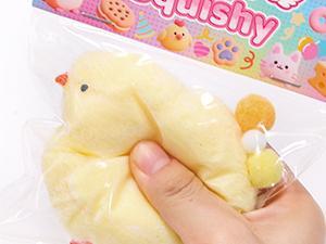 6Pcs Big Taba Squishy Fidget Toys-3.15in, Handmade Ultra Soft Chick Taba Squishy Kit, Cute Fidget Toys Silicone Squeeze Toys for Kids & Adults Stress Relief (Chicken)