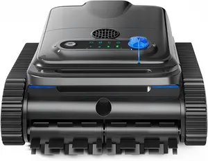 Cordless Robotic Cleaner for Inground & Above Ground Pools - 4L Large Capacity Wall-Climbing Vacuum with Powerful Suction, Gyro Navigation, Auto-Parking