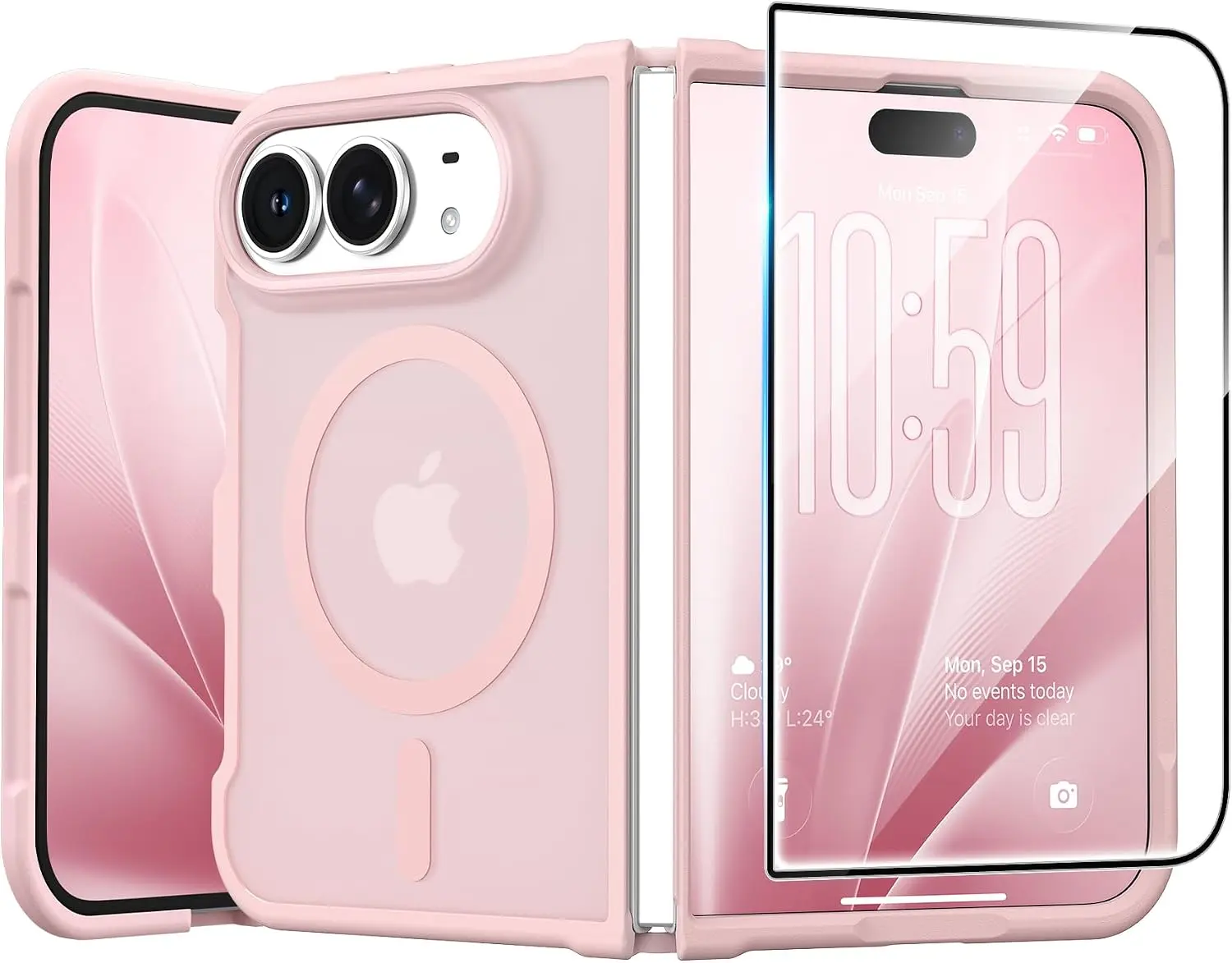 CASE for Iphone Duo Case, with Screen Protector, Compatible with Magsafe FNTCASE
