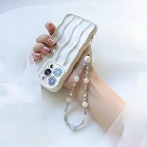 Crystal Phone Strap 1 count Natural Stone Phone Chain Elegance Functional Accessory for Phone