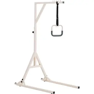 VEVOR Trapeze Bar for Bed Mobility, Heavy - Duty Steel Free Standing Trapeze Bar 250 LBS Weight Capacity, Hospital Bed Pull Up Assist for Elderly Disabled, Ideal for Hospitals, Nursing Home, Home CareVEVOR Super Brand Day