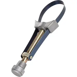 1PCS Removal Tool Strap Wrench Adjustable Replacements for Car Truck Oil Filter Wrench, Car Oil Filter Wrench, Car Oil Filter Removal Band Wrench, Oil Filter Wrench with Steel Band, Oil Filter Wrench, Adjustable 60 to 105 mm