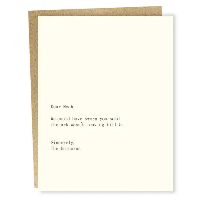 Noah/ Unicorns Greeting Card