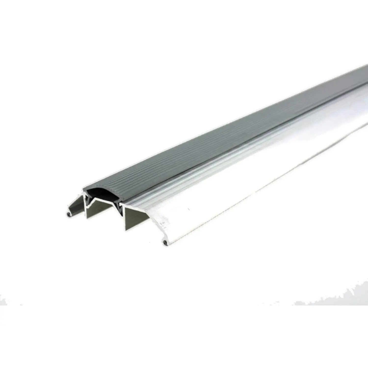 Gray Vinyl Replacement Insert for Heavy Duty Thresholds, Model 43826, 1-1/2 in. x 3/4 in. x 72 in. Dimensions, Threshold