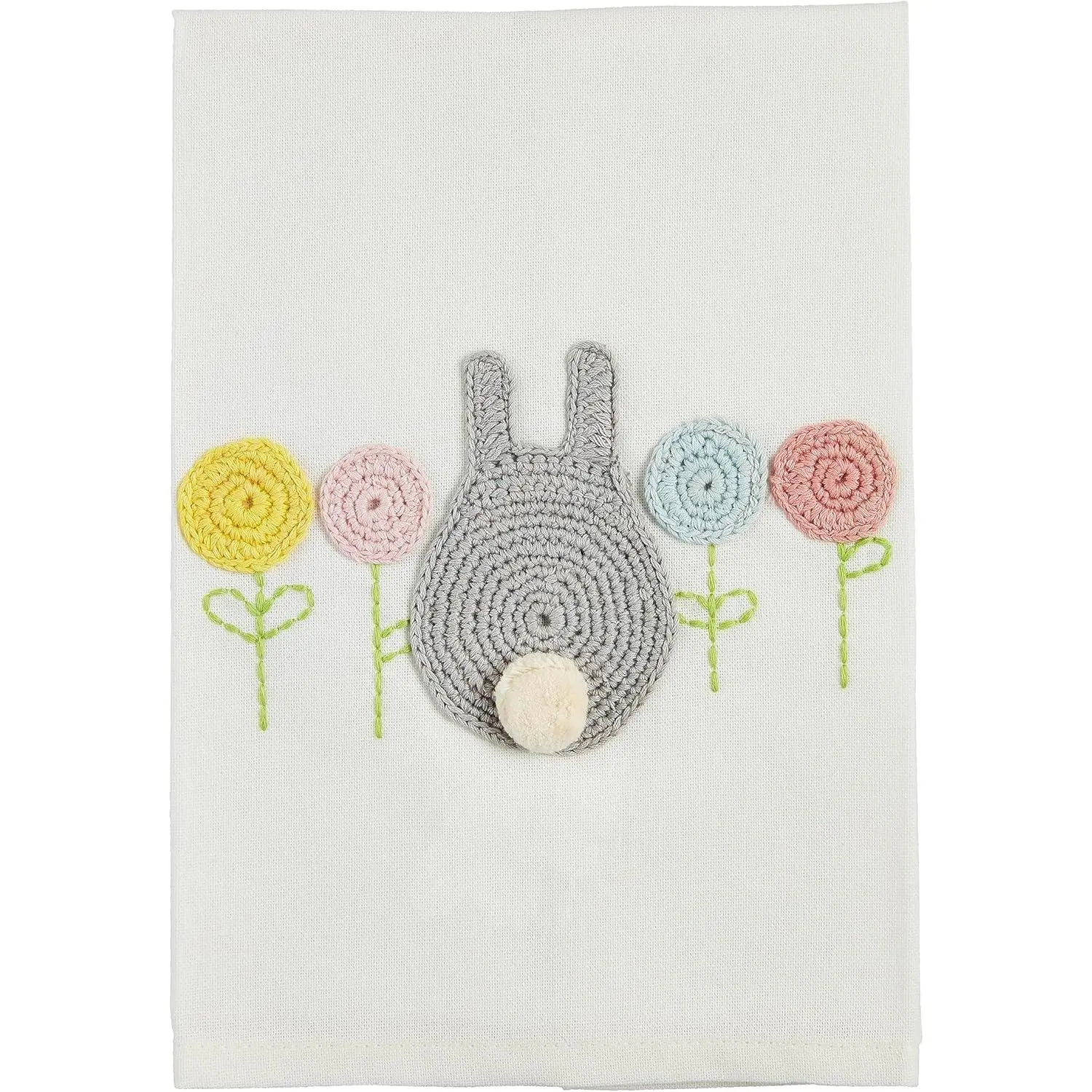 Easter Crochet Towel  Bunny; 14" x 21