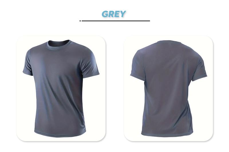 OKP Five Pack Men's Highly Elastic Moisture-Wicking T-shirt Soft, Quick-Drying, Breathable Sports Solid Color Short-Sleeved Round Neck Running Fitness Lightweight Top, Four Seasons gym wear cycling OKP Five Pack Men's Highly Elastic Moisture-Wicking T-shirt Soft, Quick-Drying, Breathable Sports Solid Color Short-Sleeved Round Neck Running Fitness Lightweight Top, Four Seasons gym wear cycling