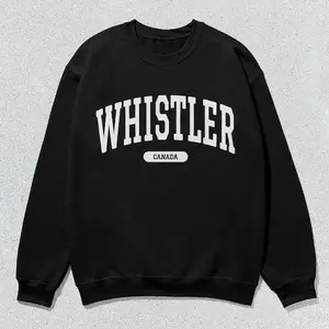 Whistler Sweatshirt Canada Collegiate Crewneck Sweater Unisex