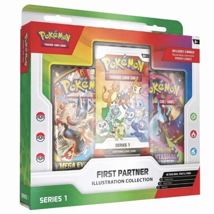 Pokemon TCG First Partner Illustration Collection Series 1 - Collectible Card Game