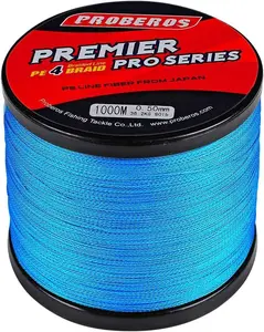 Braided Fishing Line 4 Strands Stronger Multifilament PE Braid Wire for Saltwater 6LB-100LB 110yards 328yards 547yards Super Strong Superline