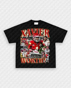 XAVIER WORTHY-CHIEFS TEE, Retro Football Shirt ,Football Shirt Christmas Gift Unisex, Football 90s Vintage Fan Gift,football American Graphic Vintage, Gift For women And Man Unisex T-shirt