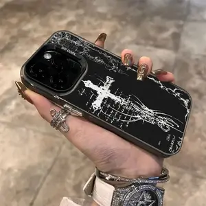 Black and White Striped Design, Anti-Shock and Impact-Absorbing Protective Case, Suitable for iPhone 17 16 15 14 13 12 11 PRO MAX PLUS AIR and iPhone 16E AIR XR XS MAX 7 8 Plus Series Mobile Phone Case